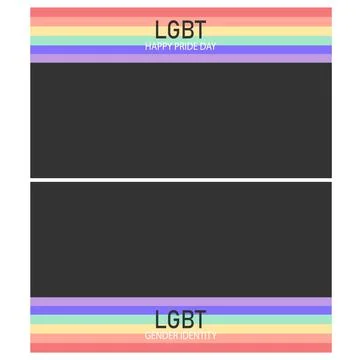 Black background for pride Stock Illustration