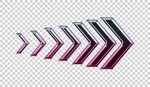 Black background with purple and white abstract wavy lines pattern transparent Illustrazione stock