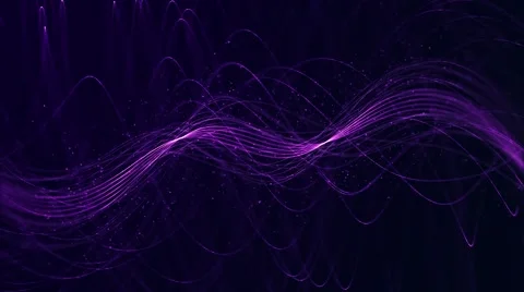 Black background with purple line animation - Motion video background loop HD Stock Footage 66537816