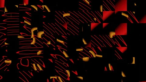 Black Background With Red and Yellow Lines Stock Footage 265735338
