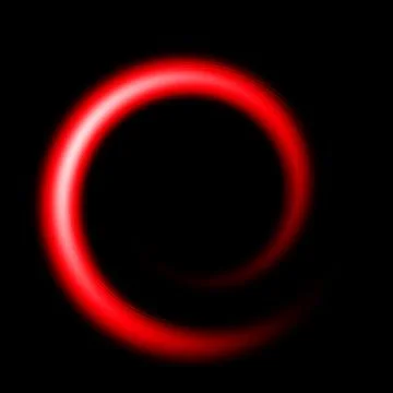 A black background with a red curve Stock Illustration