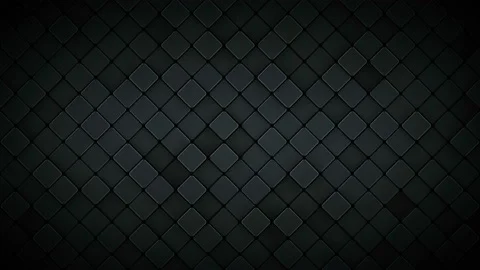 Black background with rhombus 3D render seamless loop animation Stock Footage 128669321
