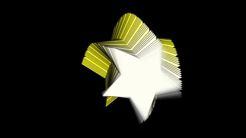 Black background with rotating star shape Stock Footage 115296850