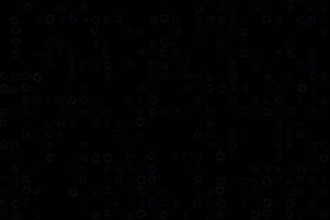 Black background with scattered white circle pattern Stockillustratie