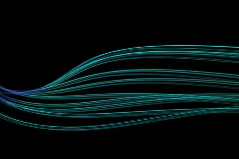 Black background with shiny lines Stock Photos