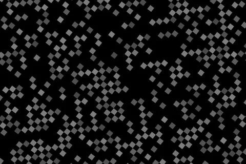 Black background with shiny silver diamond shapes pattern Stockillustratie