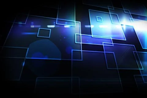 Black background with shiny squares 스톡 일러스트