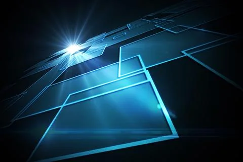 Black background with shiny squares 스톡 일러스트