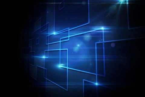 Black background with shiny squares Stock Photos