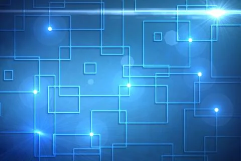Black background with shiny squares Stock Photos