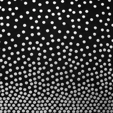 Black background with silver polka dots. Dark background. Stock Photos