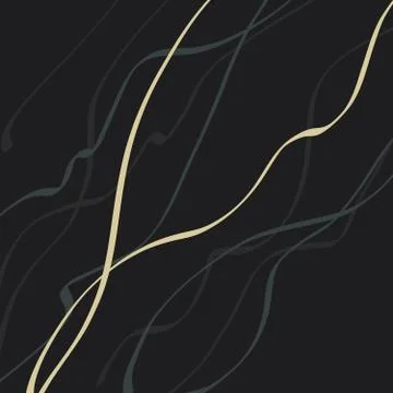 Black background with simple ribbons, elegant stripes Stock Illustration