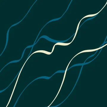 Black background with simple ribbons, elegant stripes Stock Illustration