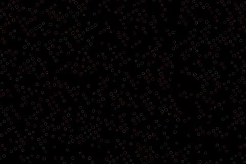 Black background with small glowing geometric shapes Stock Illustration