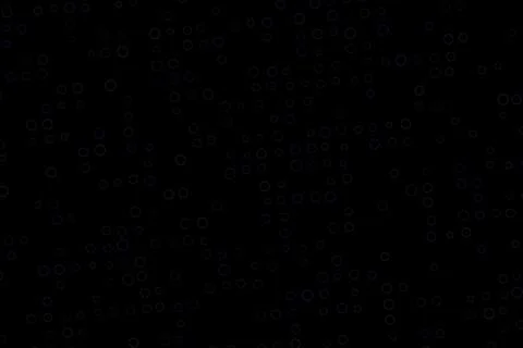 Black background with small glowing white circles Stock Illustration