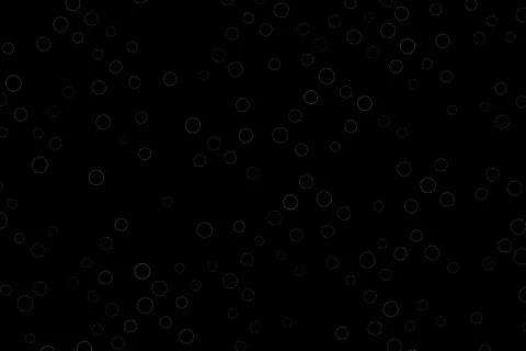 Black background with small white circle bubbles pattern Illustration