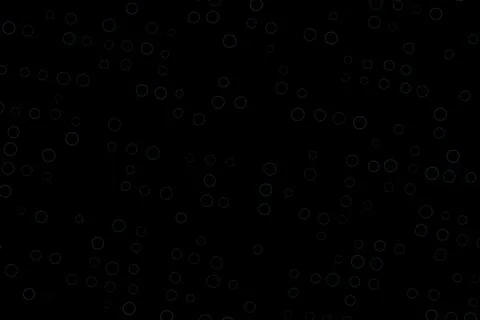 Black background with small white circles and dots Stock Illustration