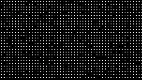 Black background with small white dots forming a pattern texture Stock Footage 336591383