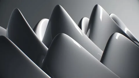 Black Background Smoothly Waves hills Flowing animation Video stock 148281859