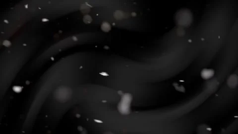 Black background with snowflakes, dust white particle 4K video animation design Stock-Footage 297472005