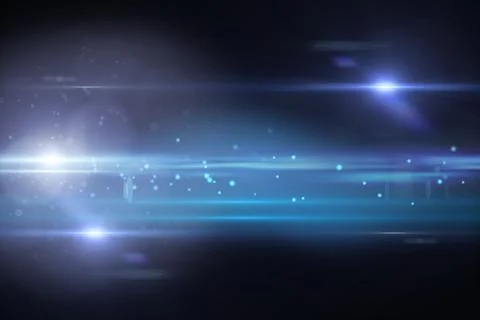 Black background with spark Stock Illustration