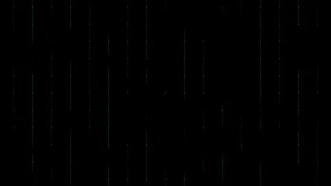 Black background with sparse grid of teal glowing dots and subtle vertical .. Stock Footage 332991639