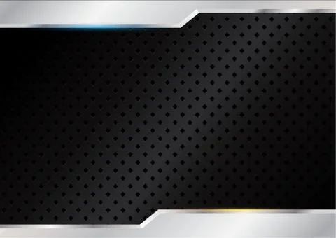 Black background with steels Stock Illustration