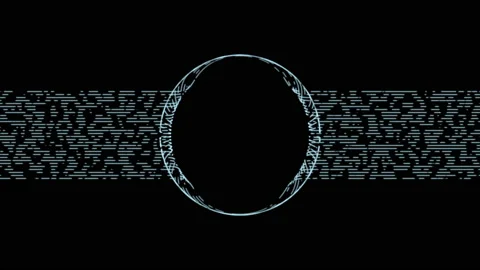 Black background with techological elements. Stock Footage 153269719