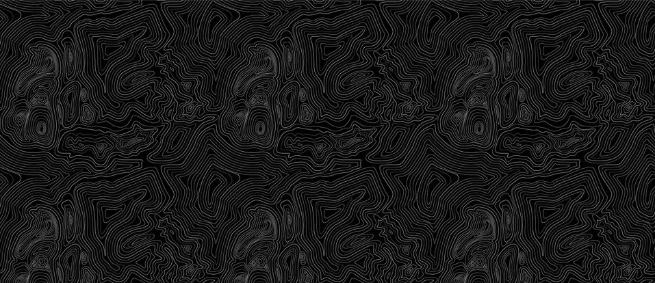Black background of the topographic map. Topographic map white lines, contour Stock Illustration