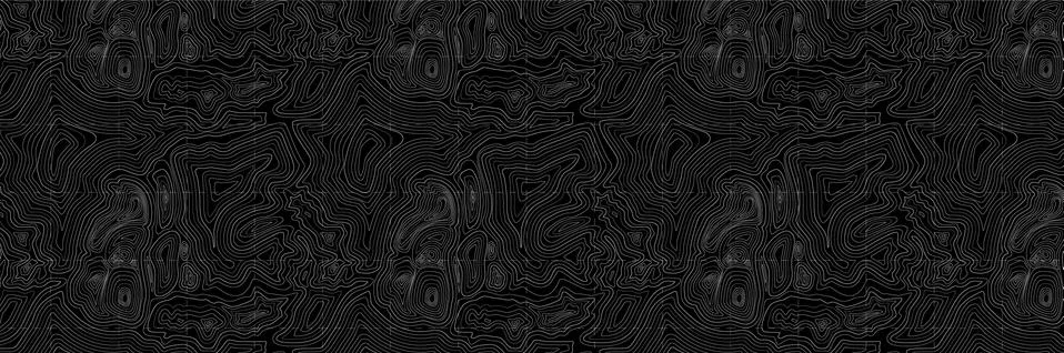 Black background of the topographic map. Topography map art curve drawing Stock Illustration