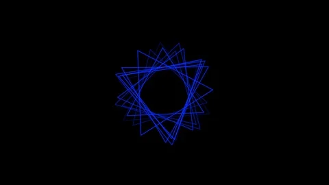 Black background with triangle conversion motion Stock Footage 114106219