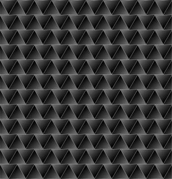 Black background with triangles, vector geometric pattern Stockillustratie