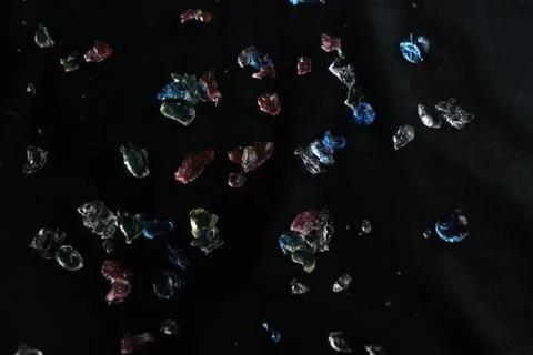 Black background water drop bubbles Stock Photos