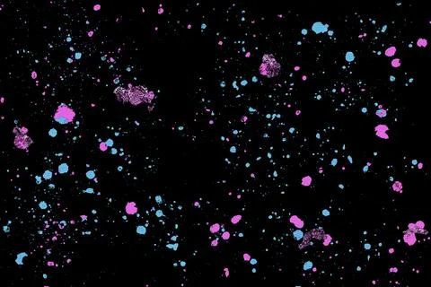 Black background with wax melted crayon art Stock Illustration