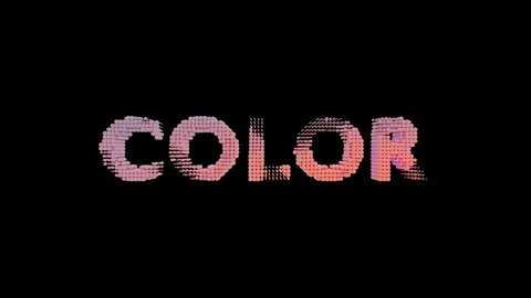 A black background with a white and pink logo Stock Footage 309923670