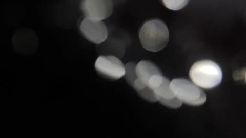 Black background, White, Bokeh, light, Stock Footage 320172239