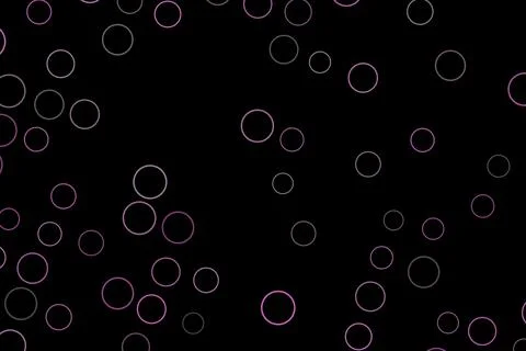 Black background with white bubbles or circles pattern Illustration