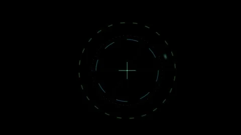 Black background with white circle design. Stock Footage 334517127