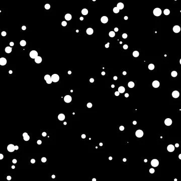Black Background with White Circles Stock Illustration