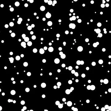 Black Background with White Circles Stock Illustration