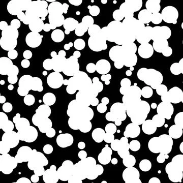 Black Background with White Circles Stock Illustration
