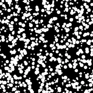 Black Background with White Circles Stock Illustration