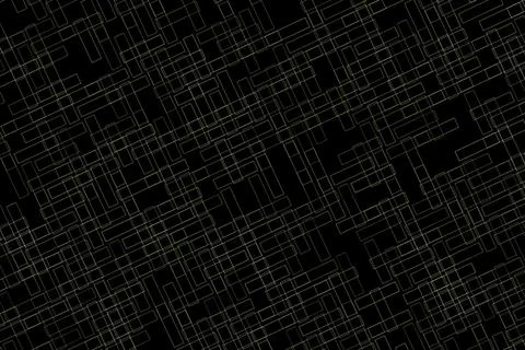 Black background with white circuit board lines and patterns イラスト素材