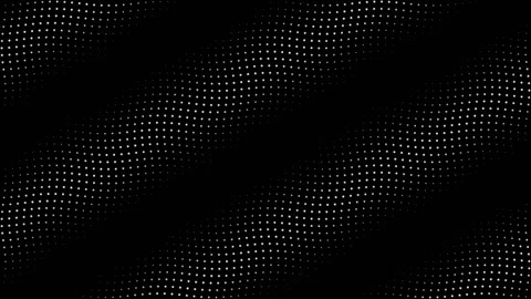 Black background with white dots creating a pattern of waves Stock Footage 337233685