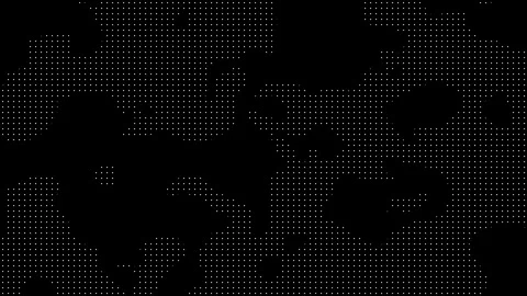 Black background, white dots, form shapes. Stock Footage 288562128
