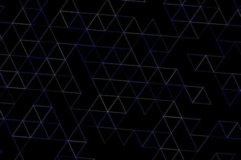 Black background with white geometric line patterns Stock Illustration