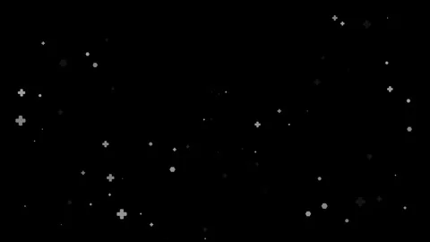 Black background with white geometric shapes, seamless looping. Video stock 286416112