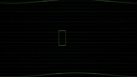 Black background with white lines and rectangle. Stock Footage 335505417