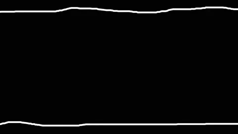 Black background with white long strokes on top and bottom. Video stock 140933328