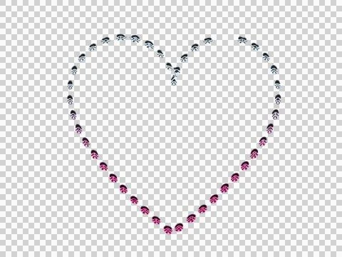 Black background with white square and pink floral decorative frame transparent Stock Illustration